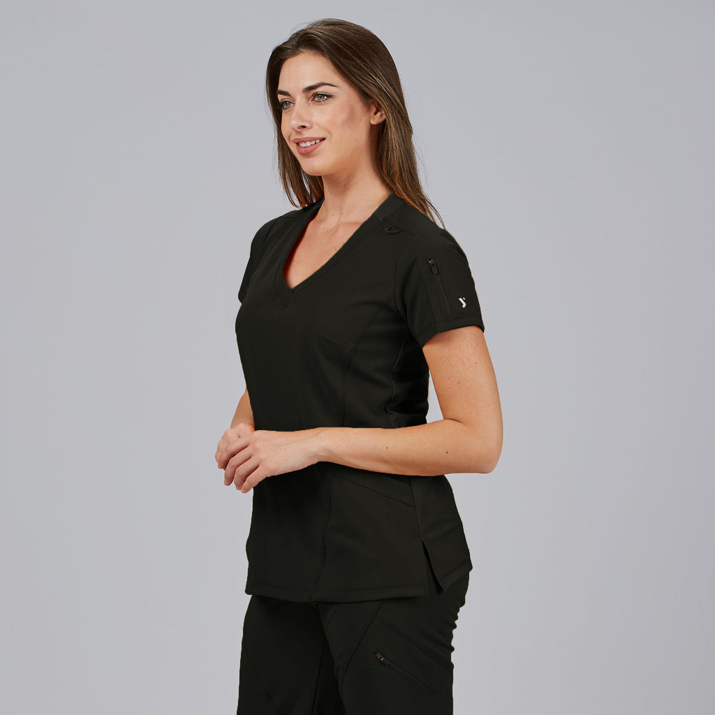 BLUSA MUJER CUELLO CANALE M/C NANCY