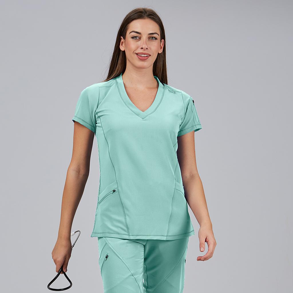 BLUSA MUJER CUELLO CANALE M/C NANCY
