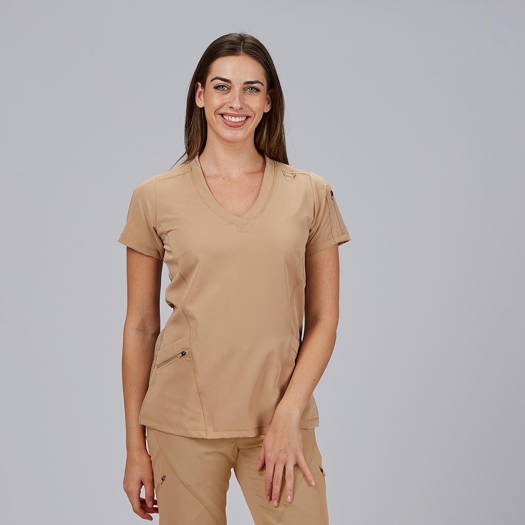 BLUSA MUJER CUELLO CANALE M/C NANCY