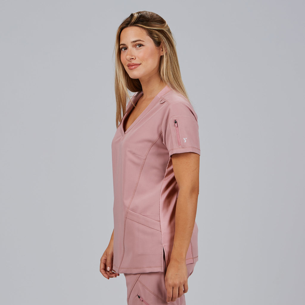 BLUSA MUJER CUELLO CANALE M/C NANCY