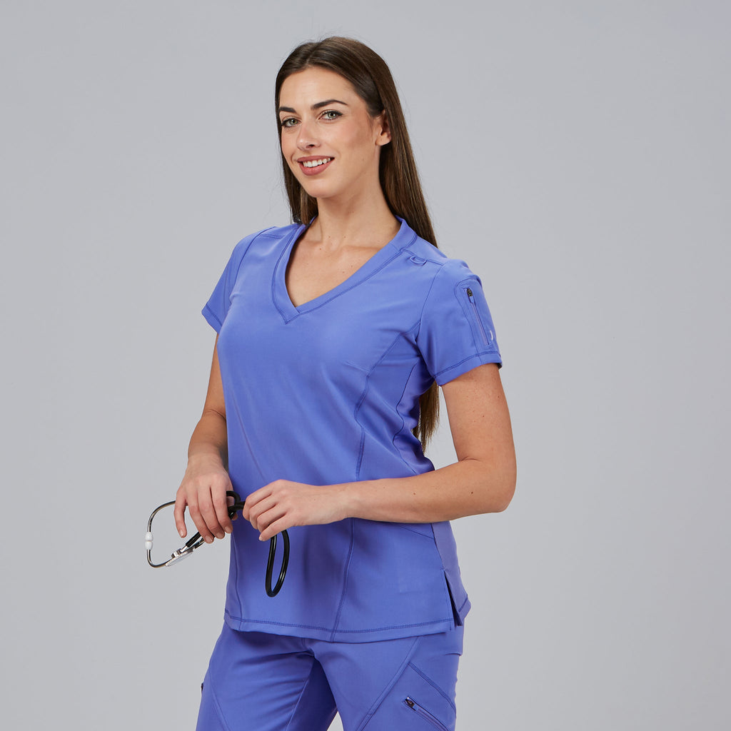 BLUSA MUJER CUELLO CANALE M/C NANCY