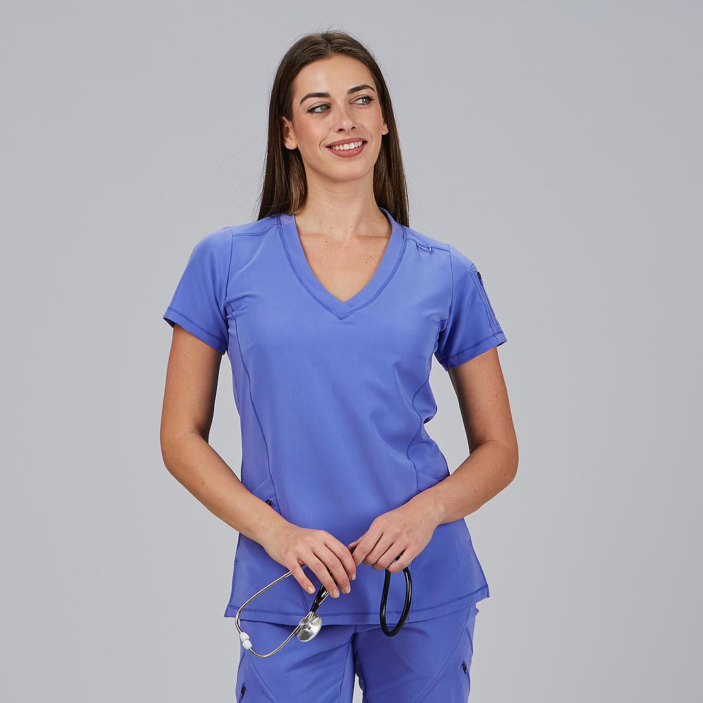 BLUSA MUJER CUELLO CANALE M/C NANCY