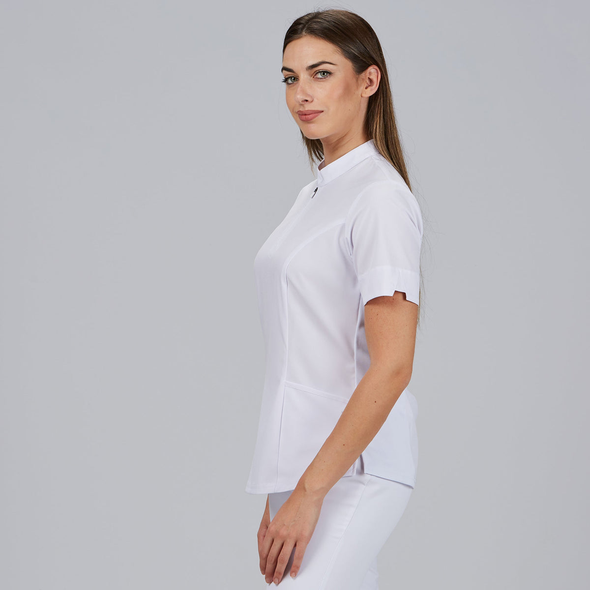 BLUSA MUJER CREMALLERA ESCOTE M/C MARA