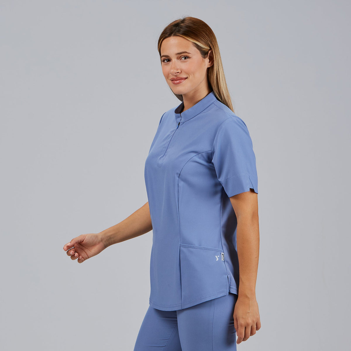 BLUSA MUJER CREMALLERA ESCOTE M/C MARA
