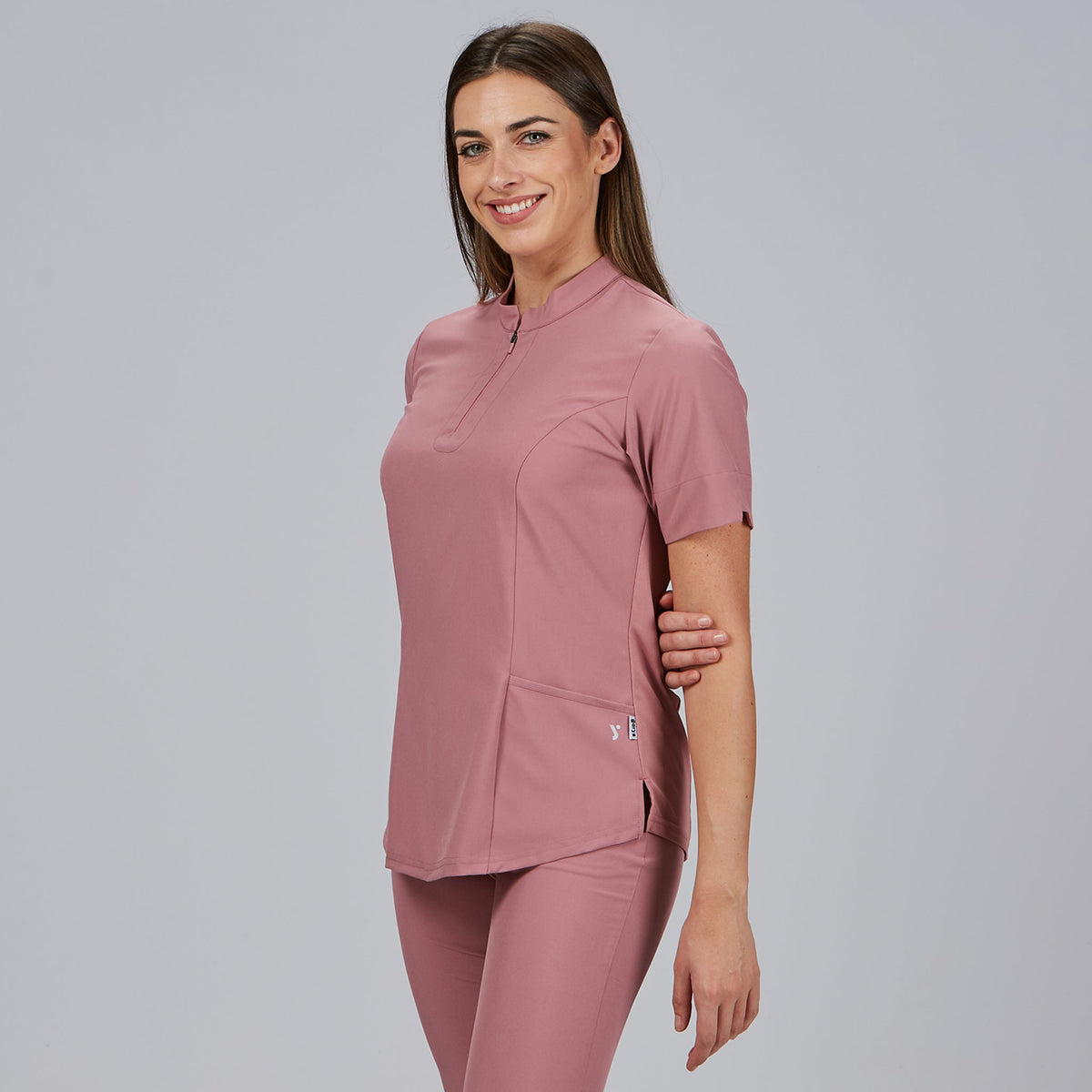 BLUSA MUJER CREMALLERA ESCOTE M/C MARA