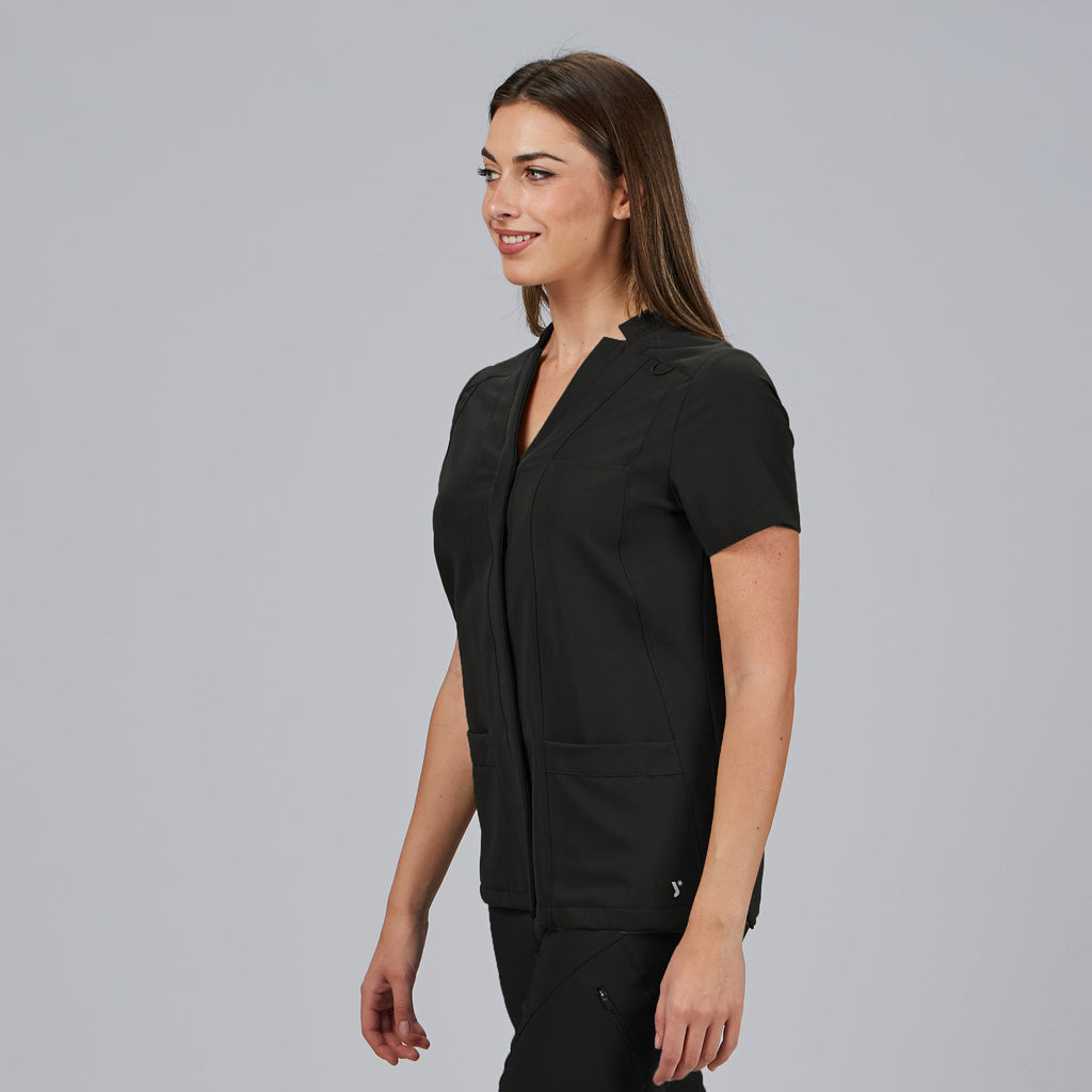 BLUSA MUJER ABIERTA M/C MARLA
