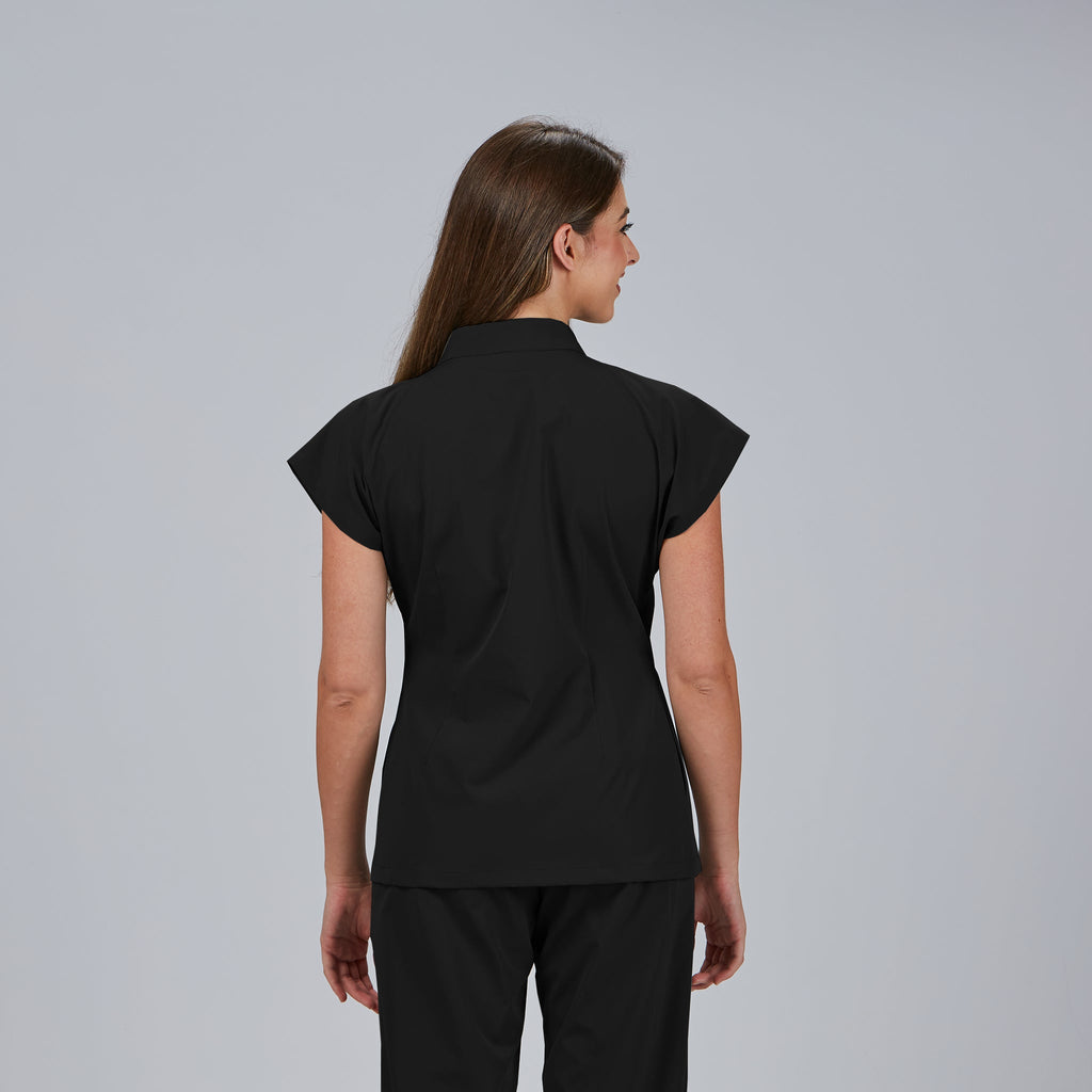 BLUSA MUJER ABIERTA CREMALLERA M/C MUSA