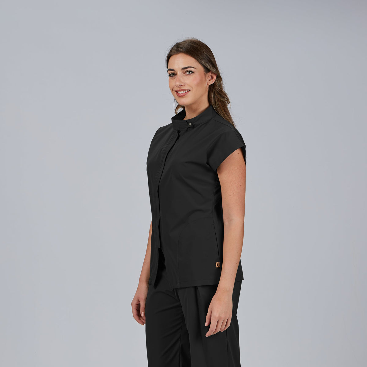 BLUSA MUJER ABIERTA CREMALLERA M/C MUSA