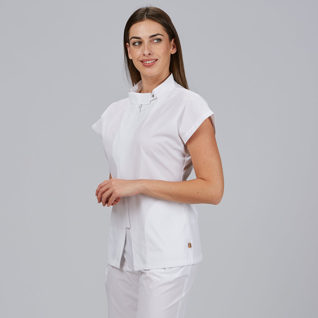 BLUSA MUJER ABIERTA CREMALLERA M/C MUSA