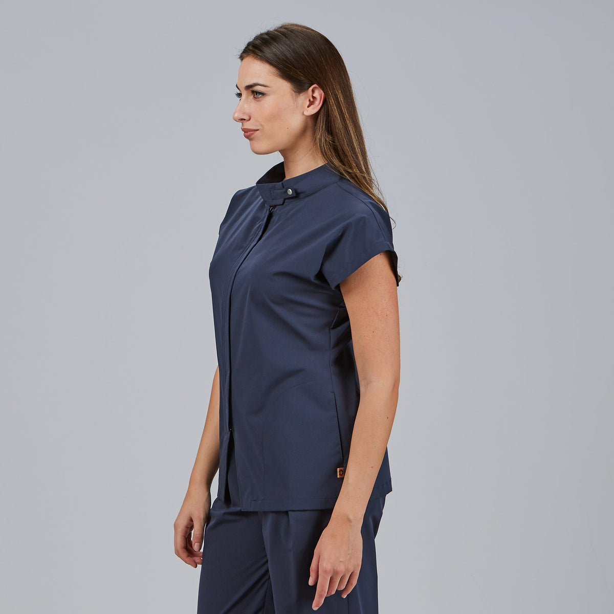 BLUSA MUJER ABIERTA CREMALLERA M/C MUSA