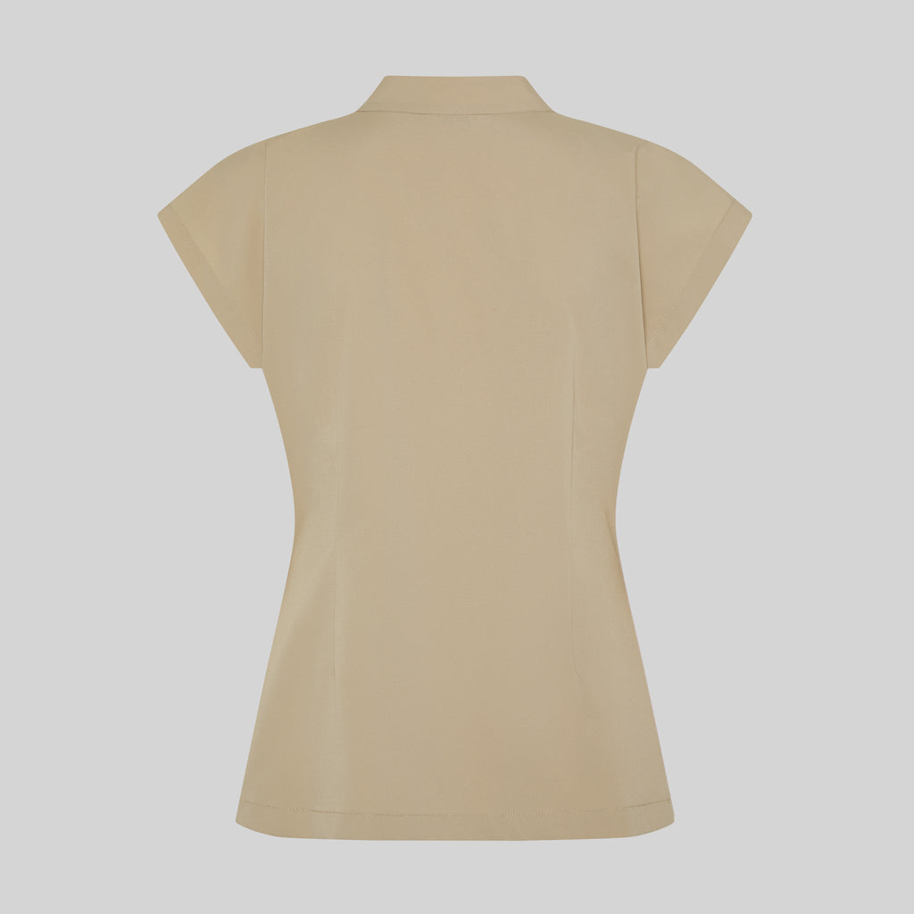 BLUSA MUJER ABIERTA CREMALLERA M/C MUSA