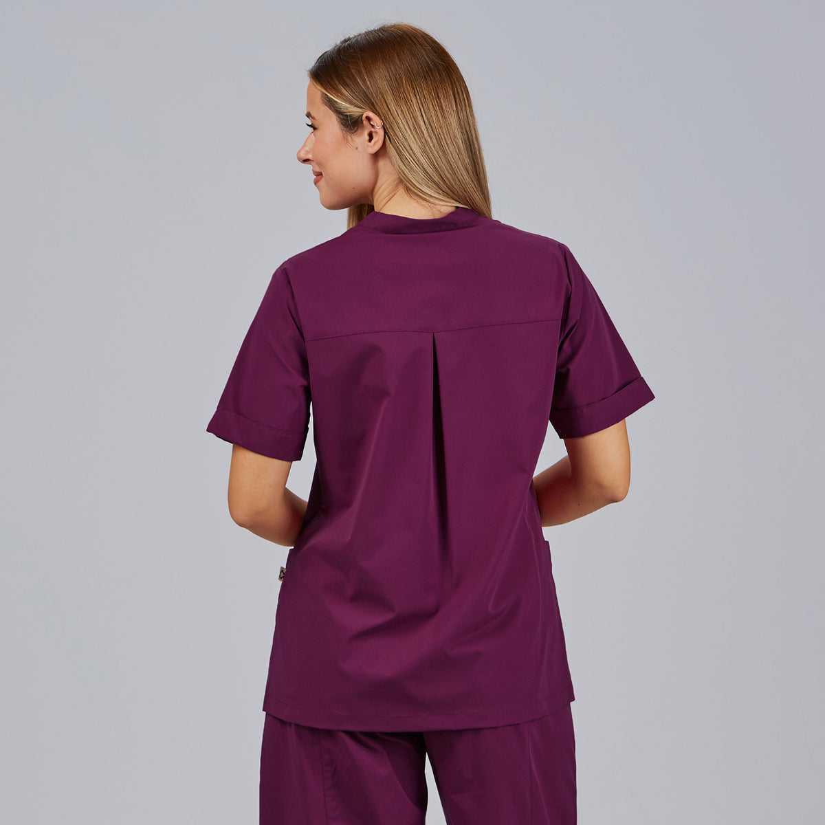 BLUSA MUJER CERRADA BOLSILLOS M/C MAY