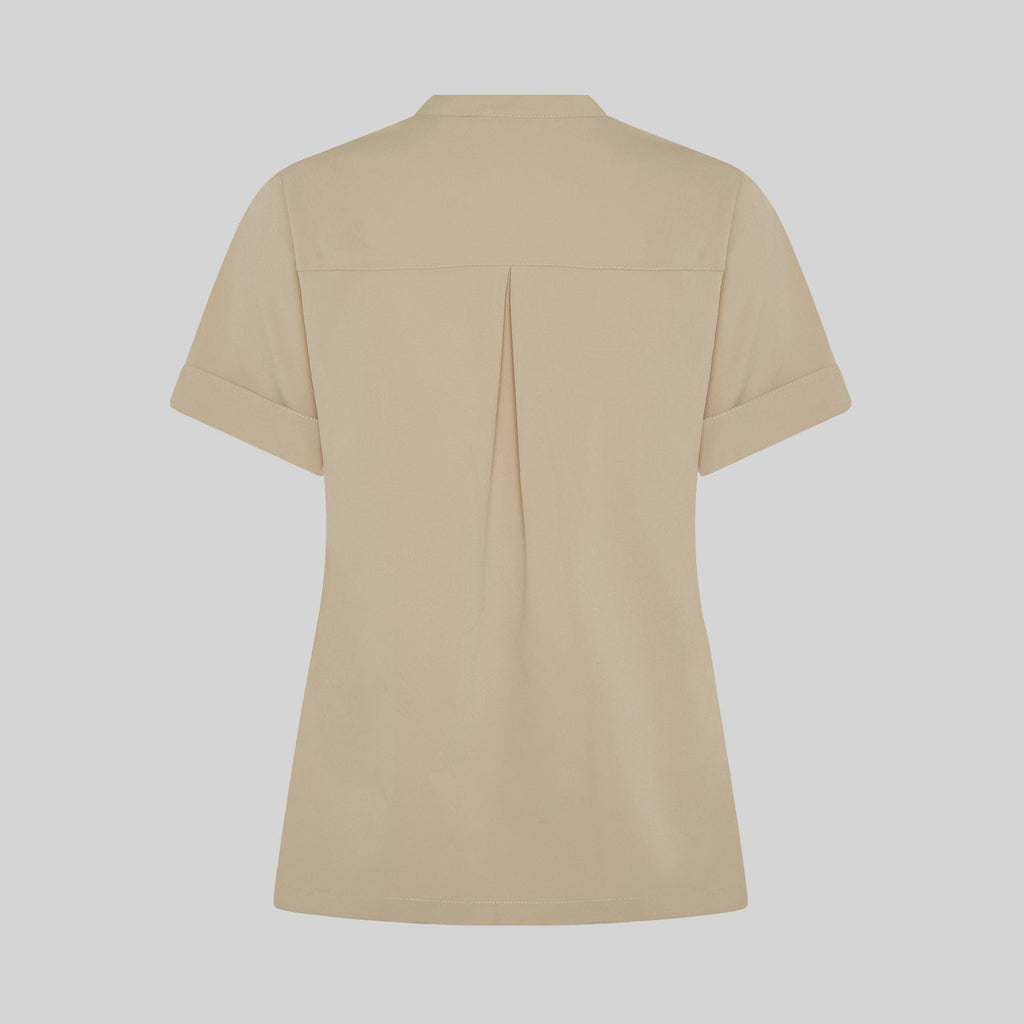BLUSA MUJER CERRADA BOLSILLOS M/C MAY