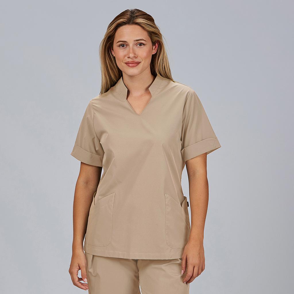 BLUSA MUJER CERRADA BOLSILLOS M/C MAY
