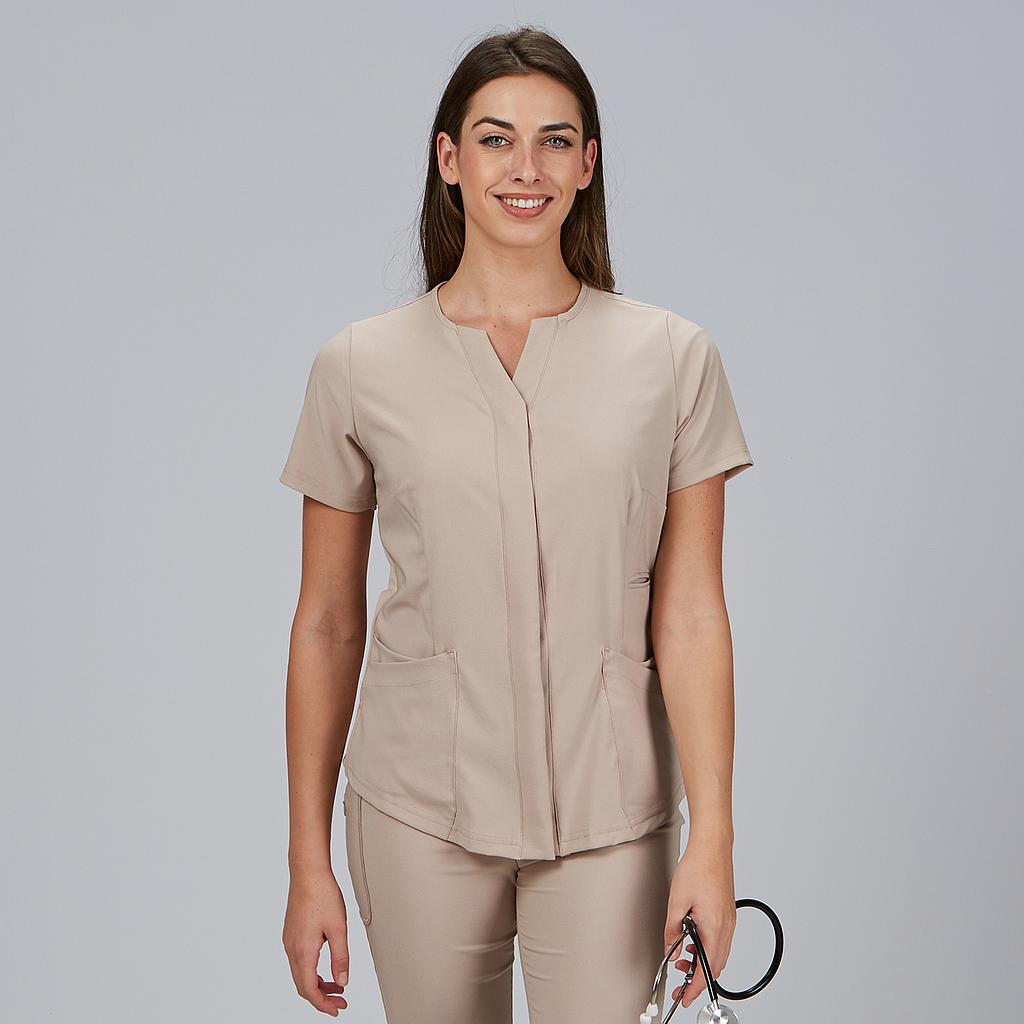 BLUSA MUJER ABIERTA C/PICO M/C DULCINEA