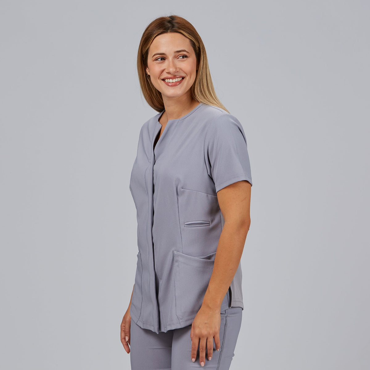 BLUSA MUJER ABIERTA C/PICO M/C DULCINEA