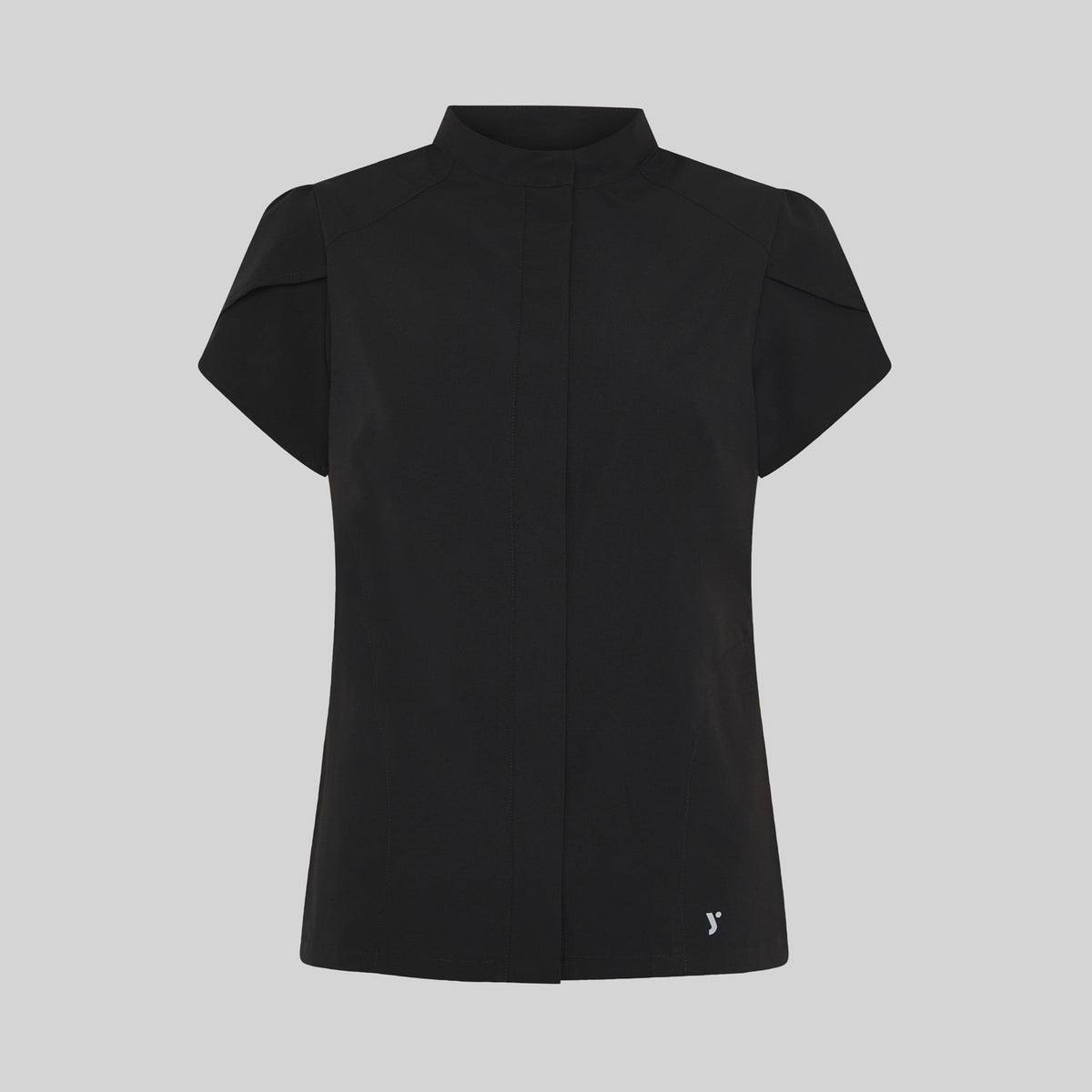 BLUSA MUJER BOTON OCULTO M/C LINA