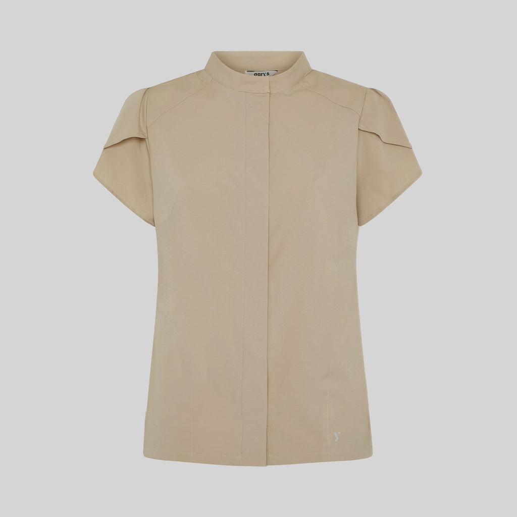 BLUSA MUJER BOTON OCULTO M/C LINA