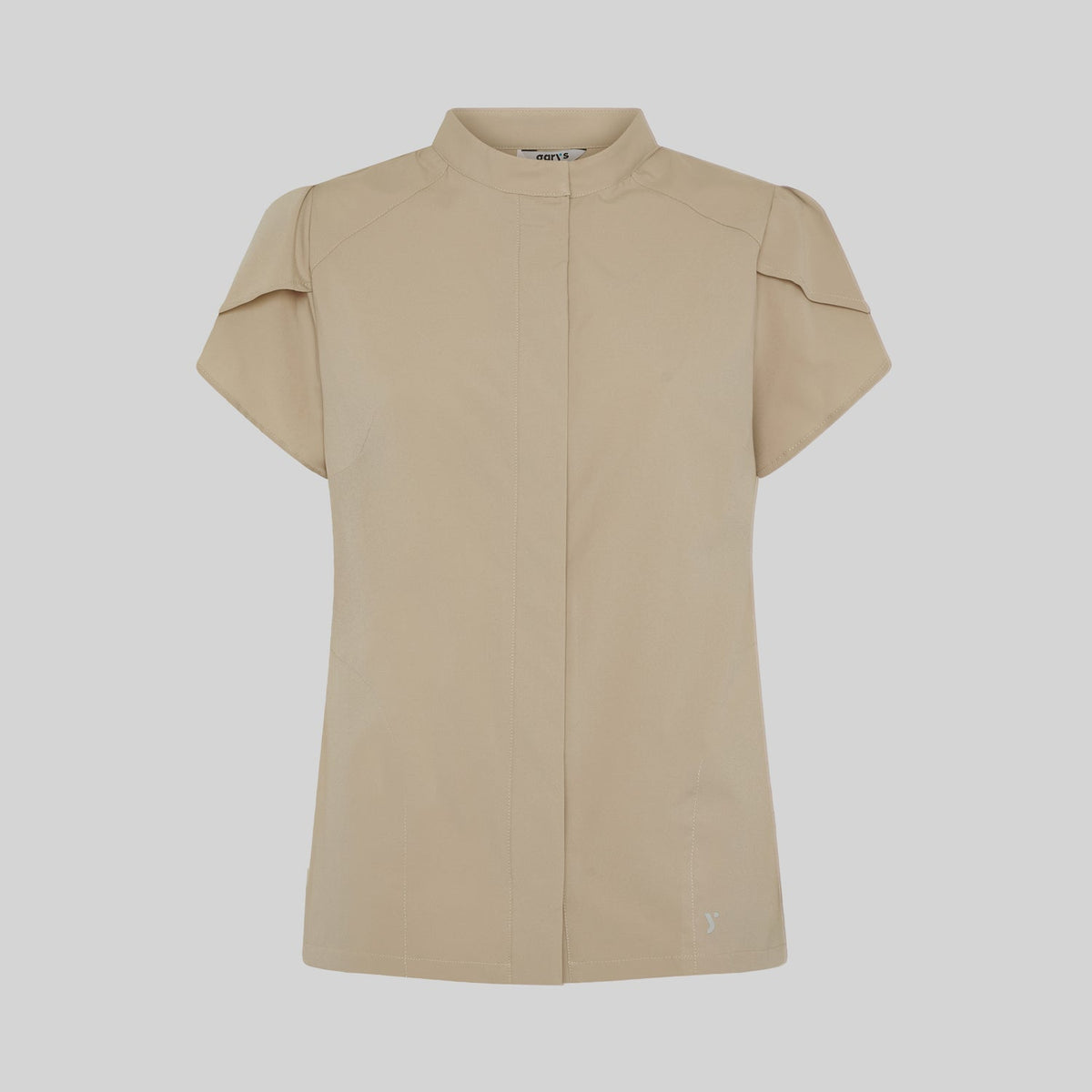 BLUSA MUJER BOTON OCULTO M/C LINA