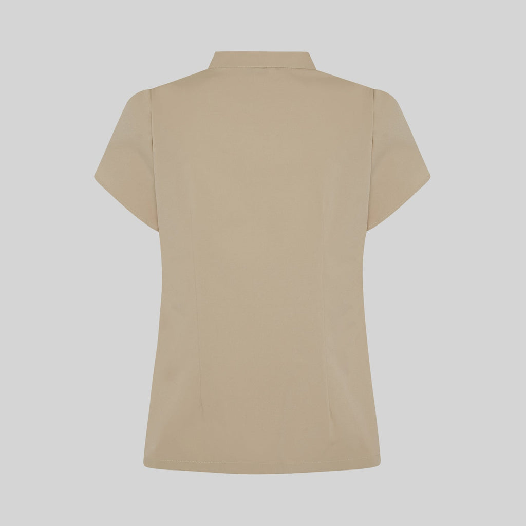 BLUSA MUJER BOTON OCULTO M/C LINA