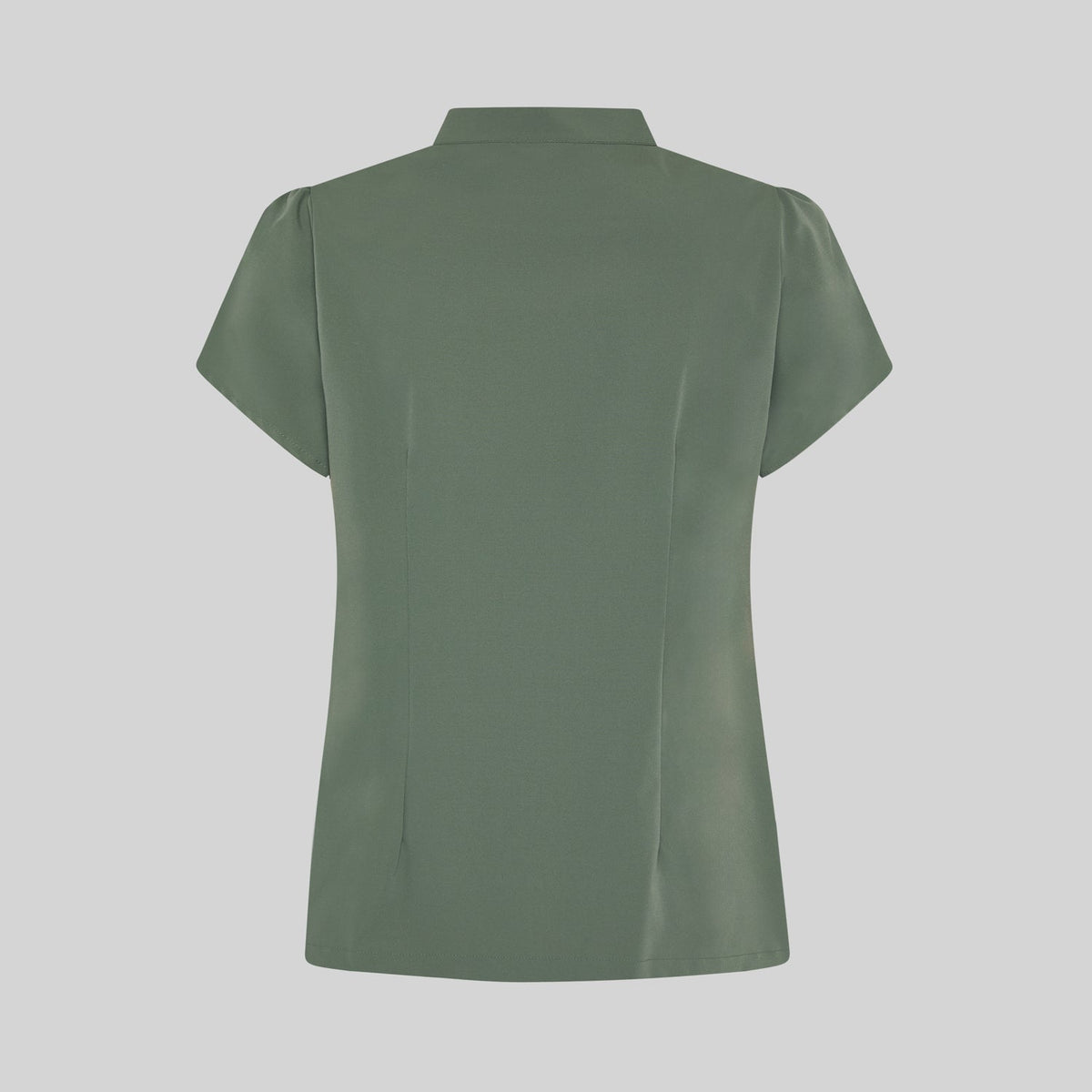 BLUSA MUJER BOTON OCULTO M/C LINA