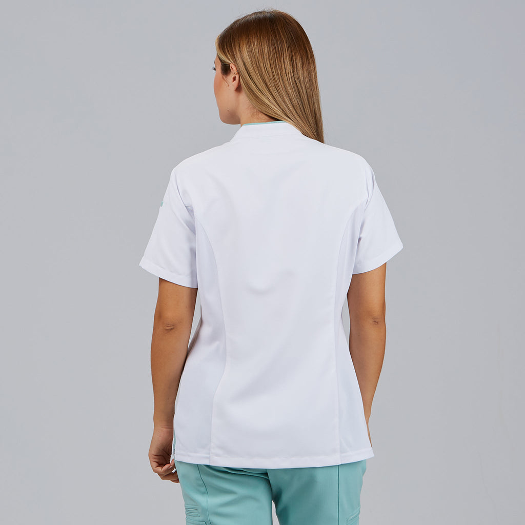 BLUSA MUJER ABIERTA CUELLO MAO M/C YLENA