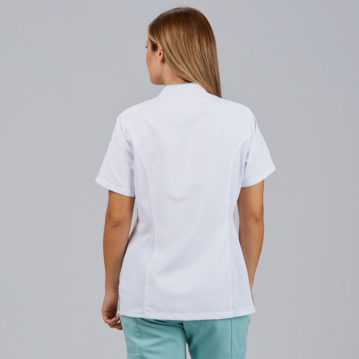 BLUSA MUJER ABIERTA CUELLO MAO M/C YLENA