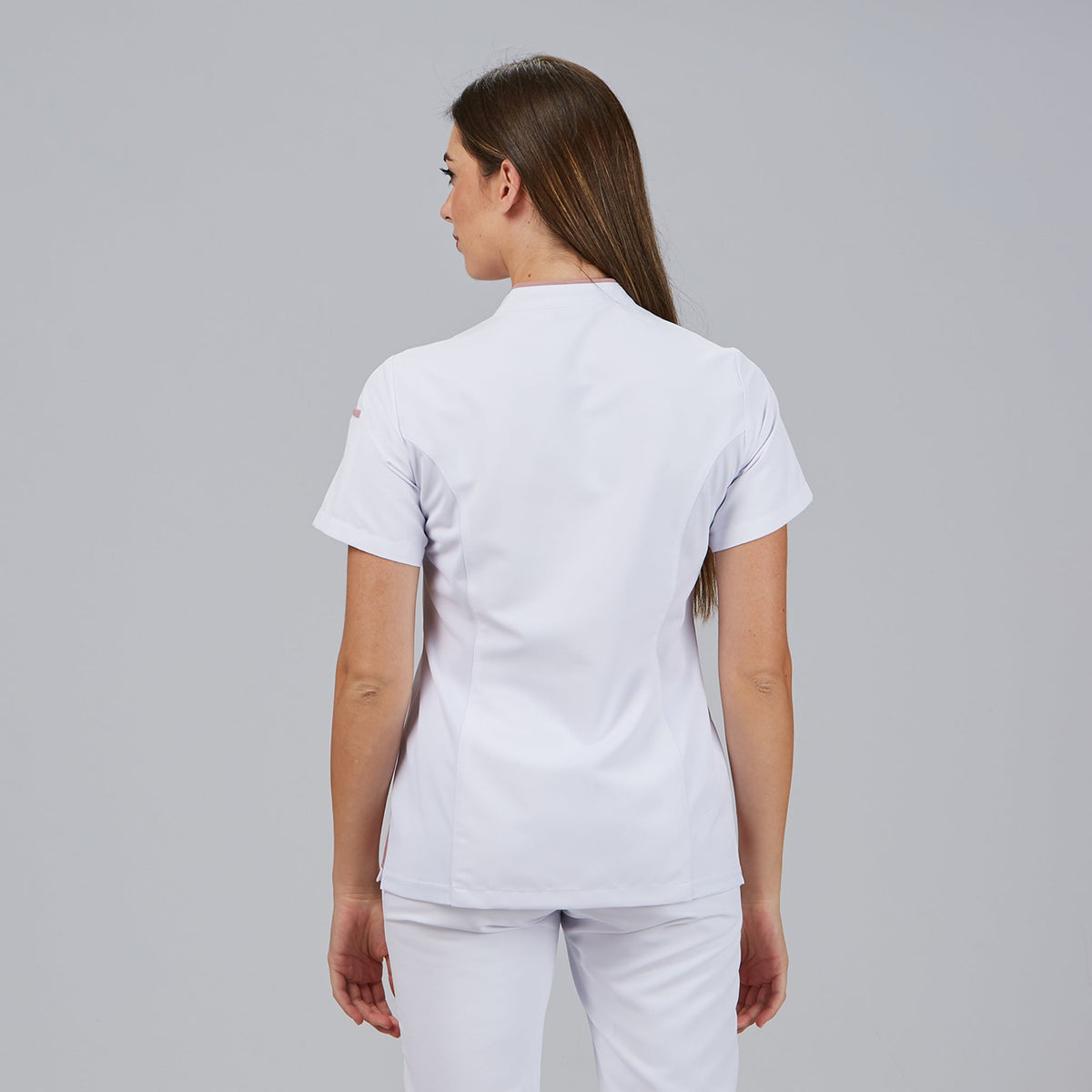 BLUSA MUJER ABIERTA CUELLO MAO M/C YLENA