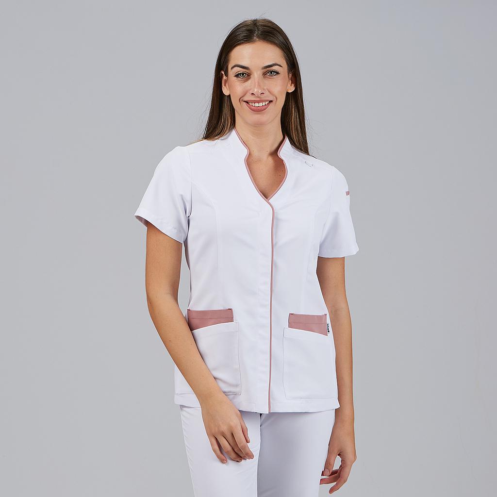 BLUSA MUJER ABIERTA CUELLO MAO M/C YLENA
