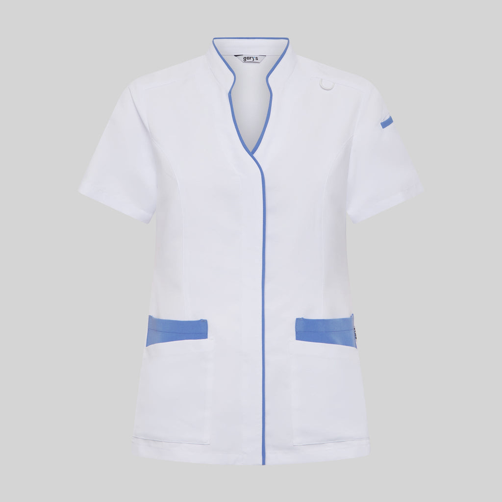 BLUSA MUJER ABIERTA CUELLO MAO M/C YLENA