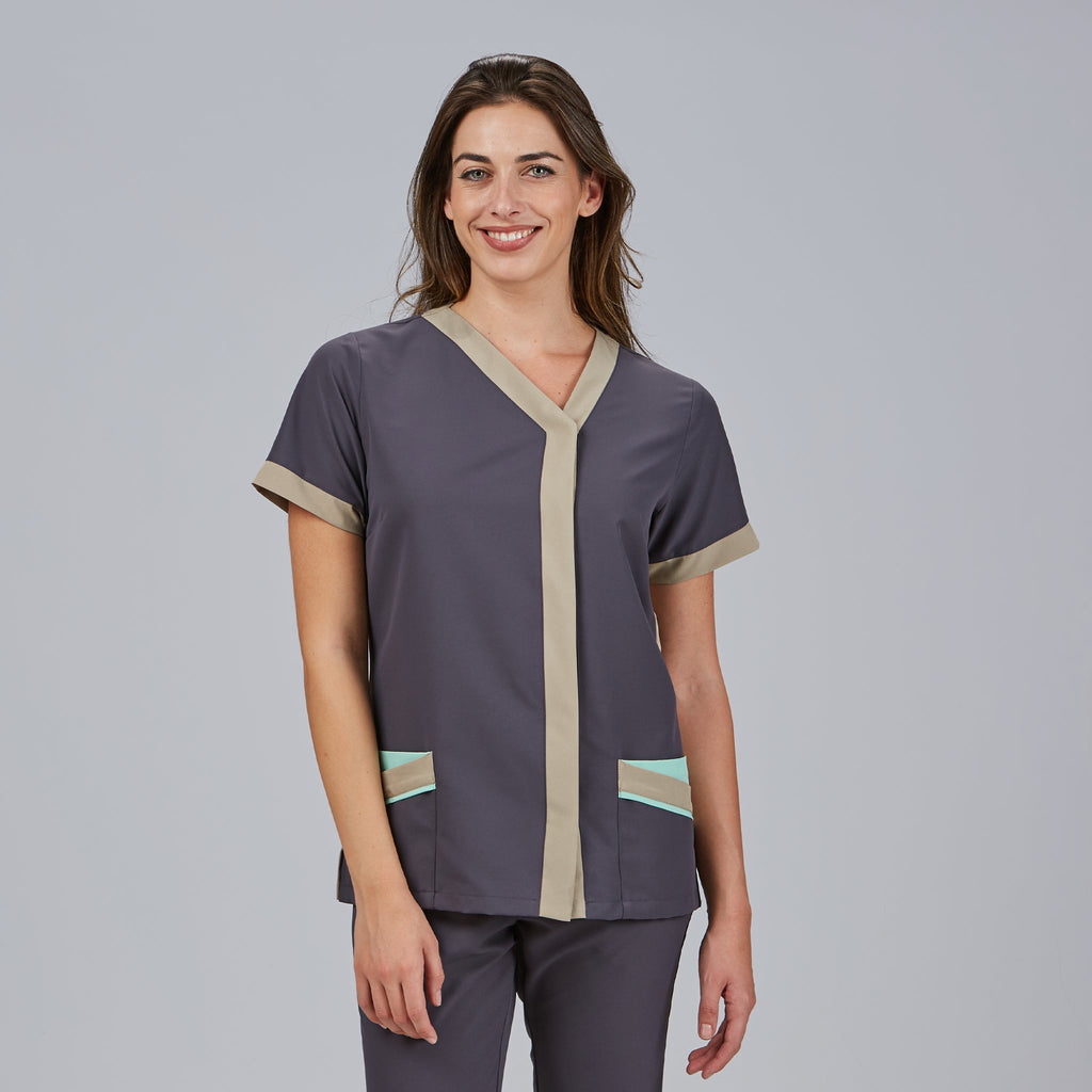 BLUSA MUJER BOTON OCULTO CASSANDRA