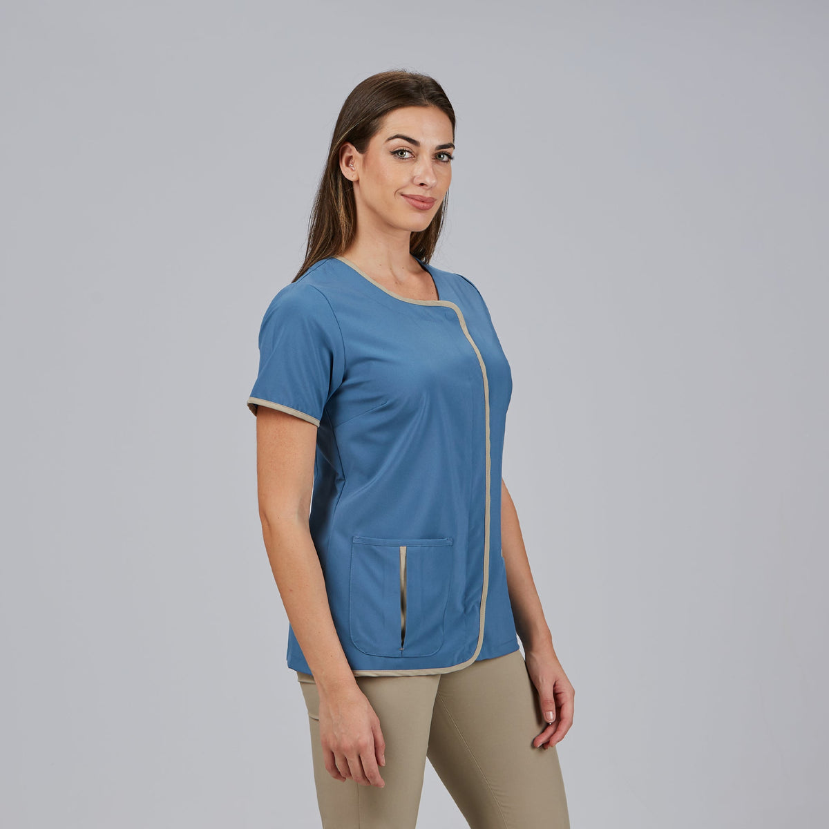 BLUSA MUJER BIES COMBINADO M/C CASILDA