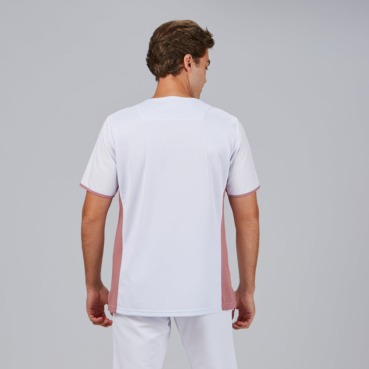 BLUSA HOMBRE ESCOTE PICO COMBINADA M/C GAEL