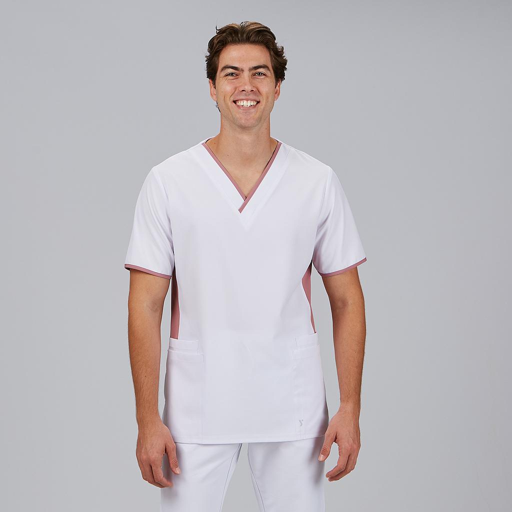 BLUSA HOMBRE ESCOTE PICO COMBINADA M/C GAEL