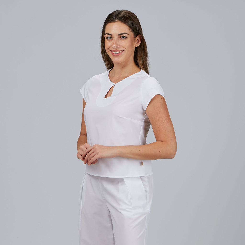BLUSA MUJER ESCOTE LAGRIMA M/C PETRA