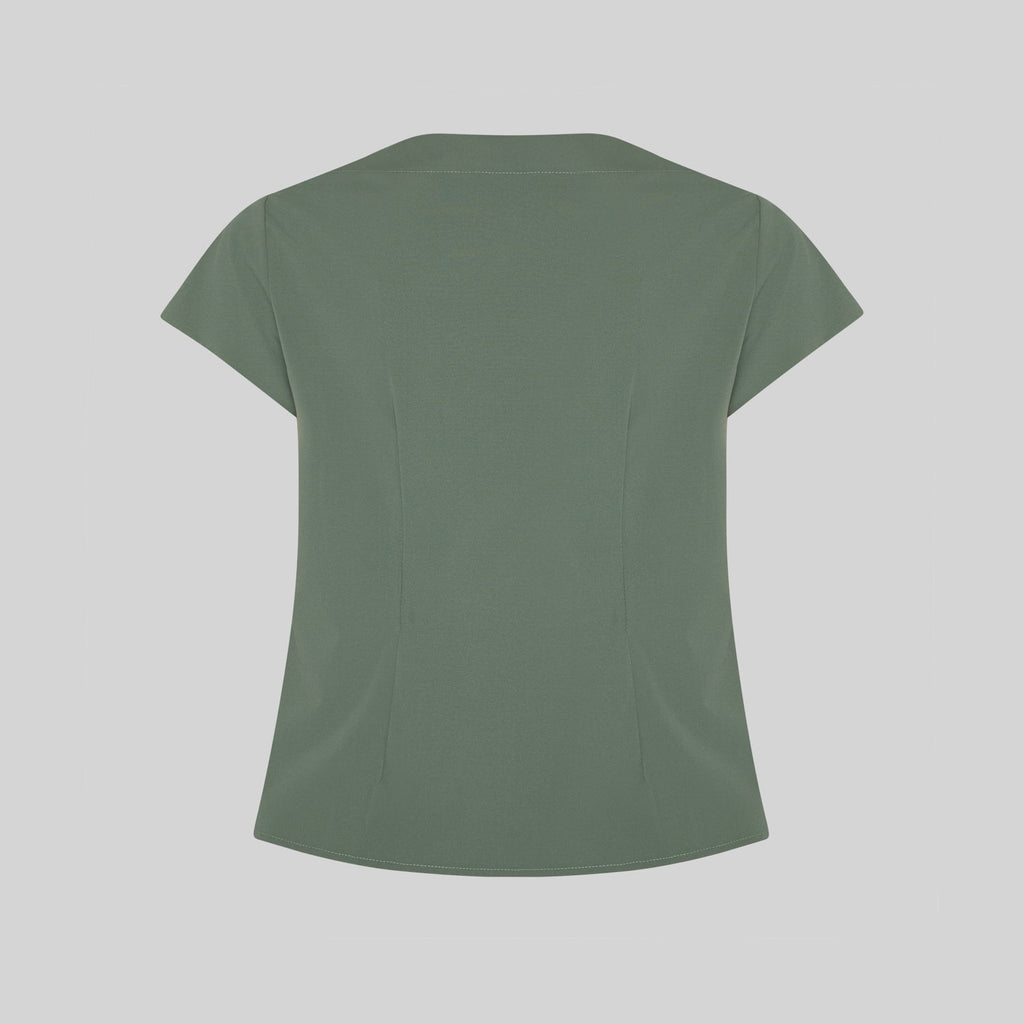 BLUSA MUJER ESCOTE LAGRIMA M/C PETRA