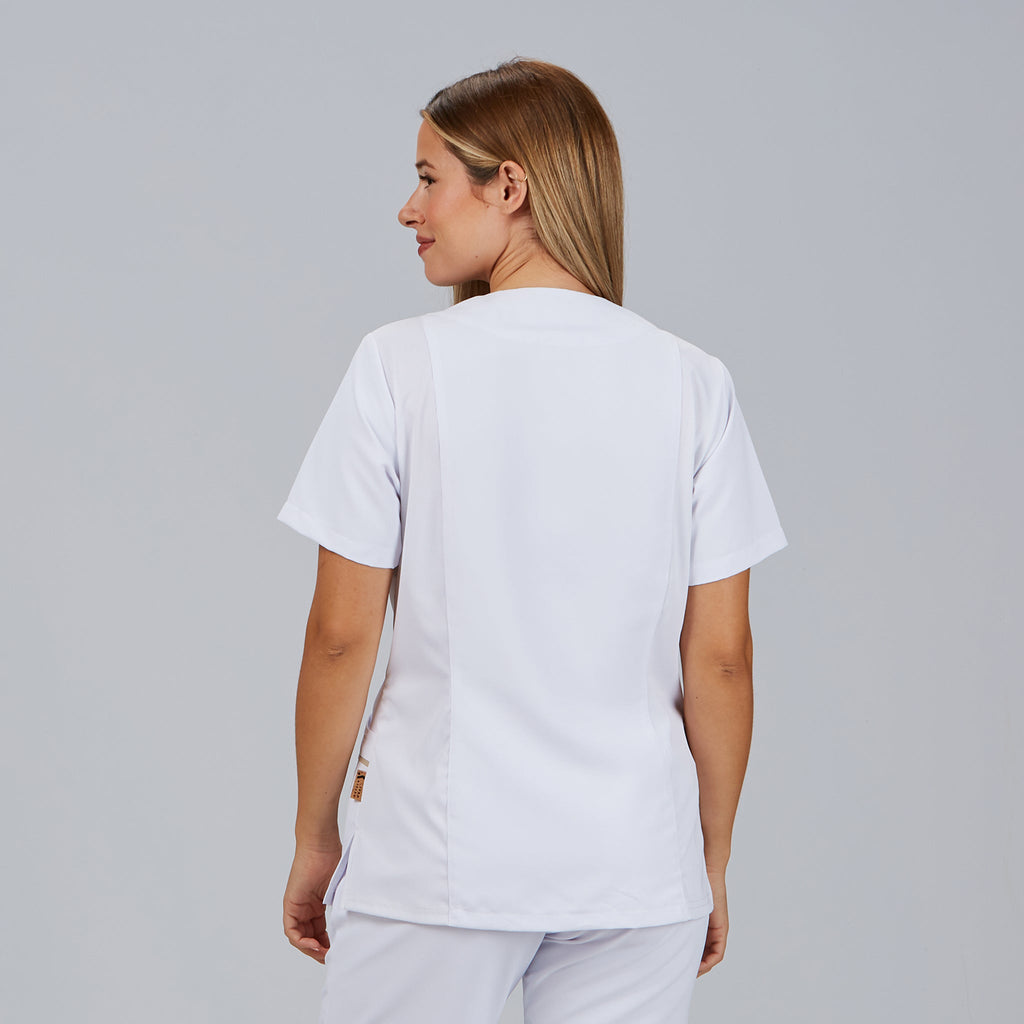 BLUSA MUJER BOTON PRESION M/C AINA