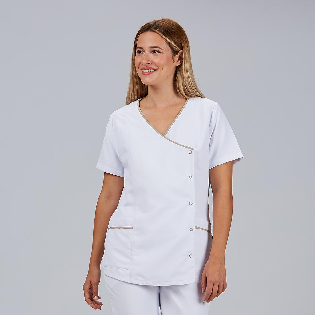 BLUSA MUJER BOTON PRESION M/C AINA