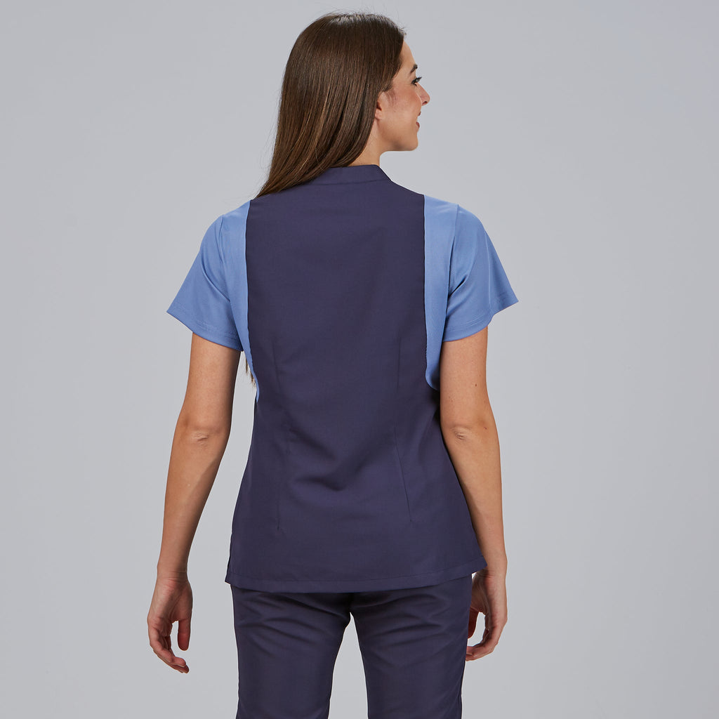 BLUSA MUJER BOTON OCULTO M/C CARMINA