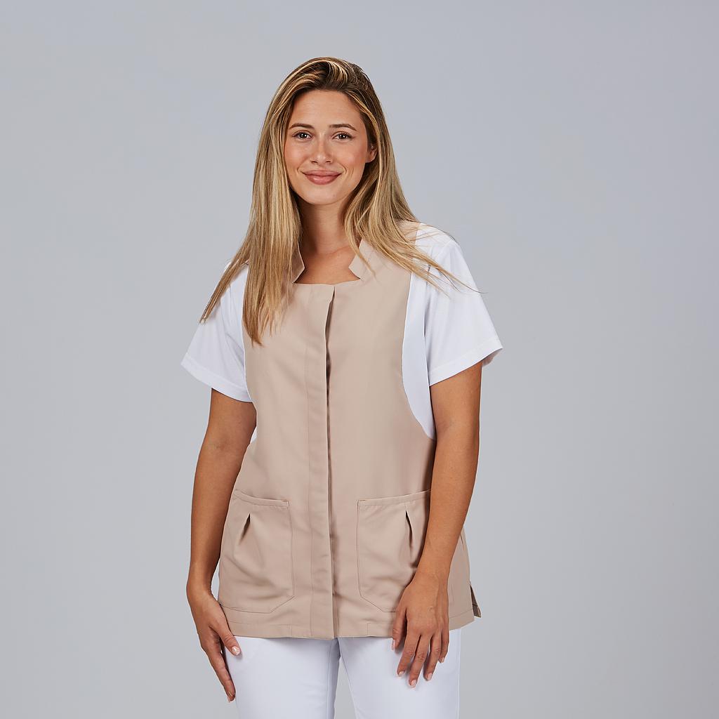 BLUSA MUJER BOTON OCULTO M/C CARMINA