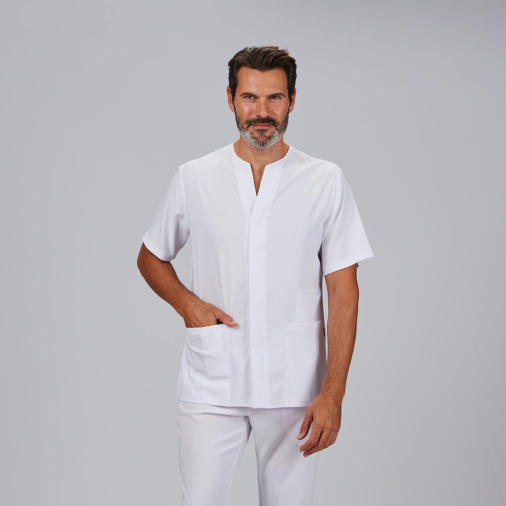 BLUSA HOMBRE ABIERTA CUELLO PICO M/C ALONSO