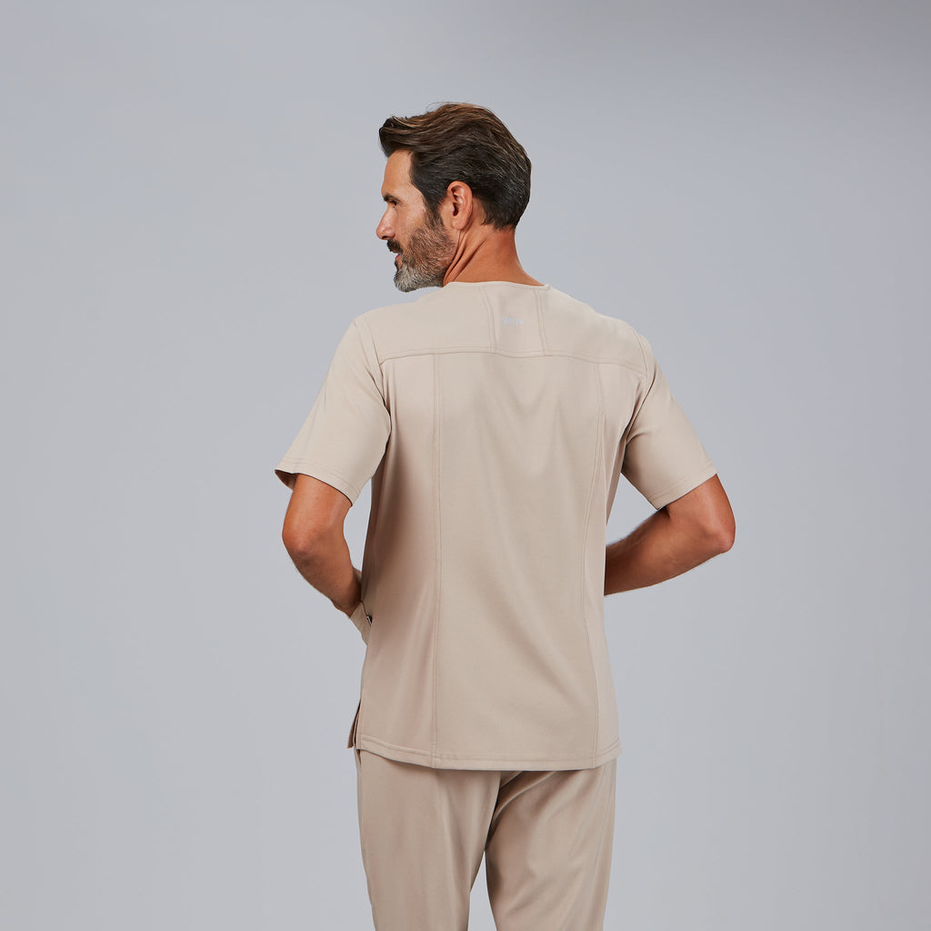 BLUSA HOMBRE ABIERTA CUELLO PICO M/C ALONSO