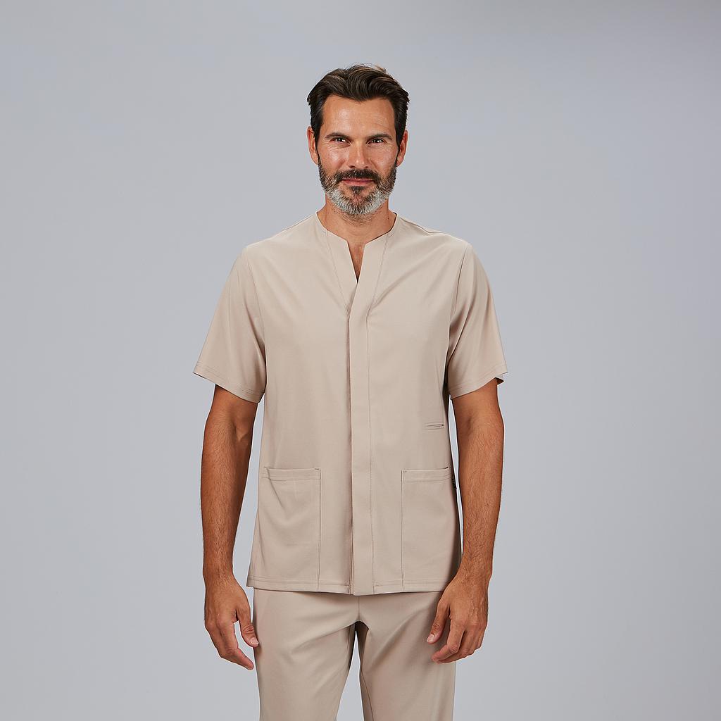 BLUSA HOMBRE ABIERTA CUELLO PICO M/C ALONSO