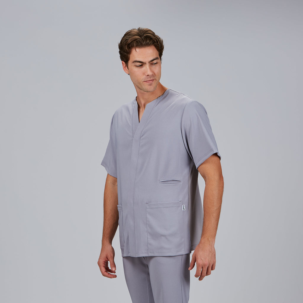 BLUSA HOMBRE ABIERTA CUELLO PICO M/C ALONSO