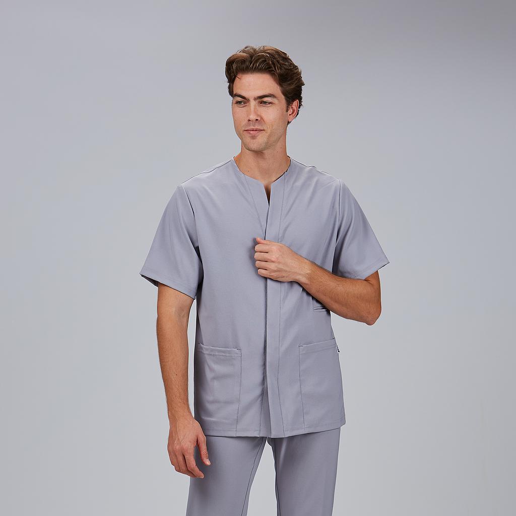 BLUSA HOMBRE ABIERTA CUELLO PICO M/C ALONSO