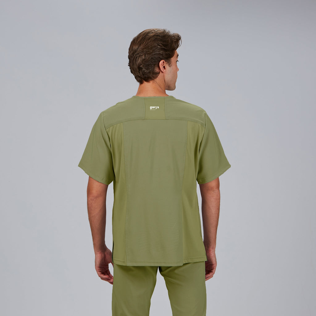 BLUSA HOMBRE ABIERTA CUELLO PICO M/C ALONSO