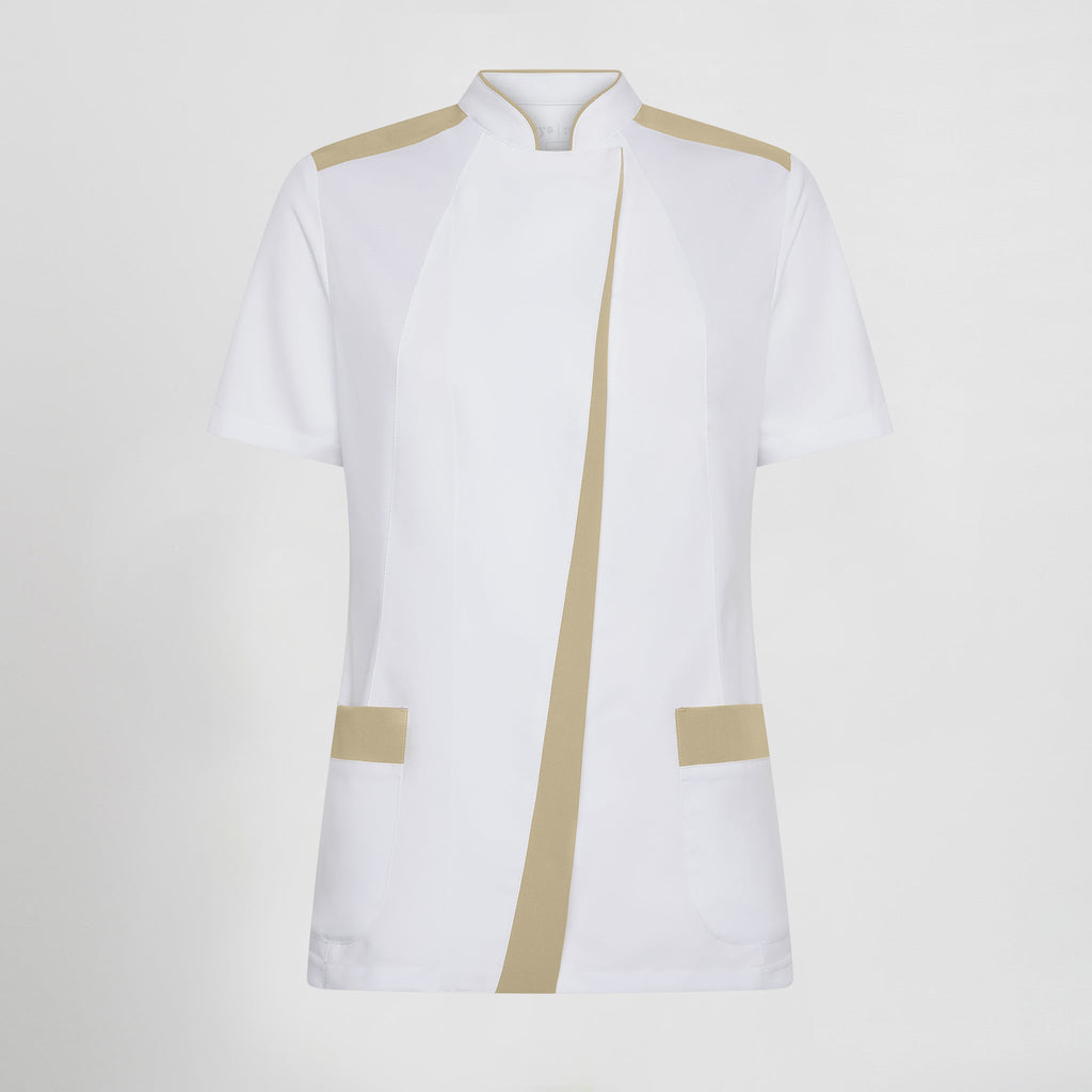 BLUSA MUJER ABIERTA CUELLO MAO M/C JUDIT