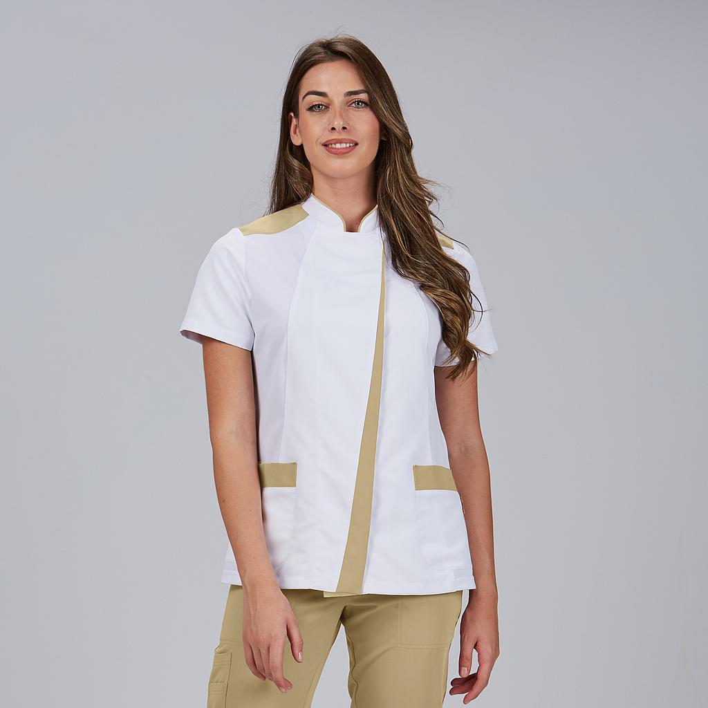BLUSA MUJER ABIERTA CUELLO MAO M/C JUDIT
