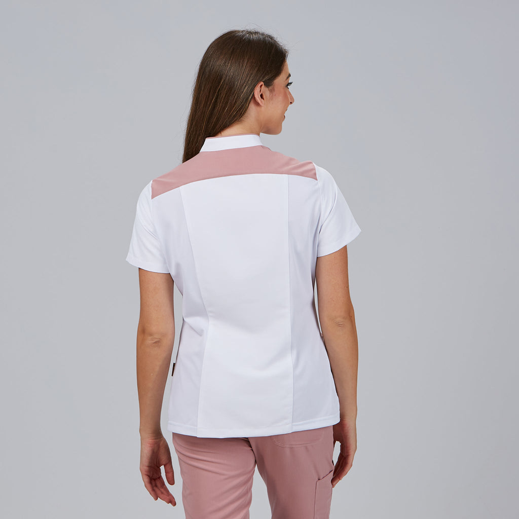 BLUSA MUJER ABIERTA CUELLO MAO M/C JUDIT