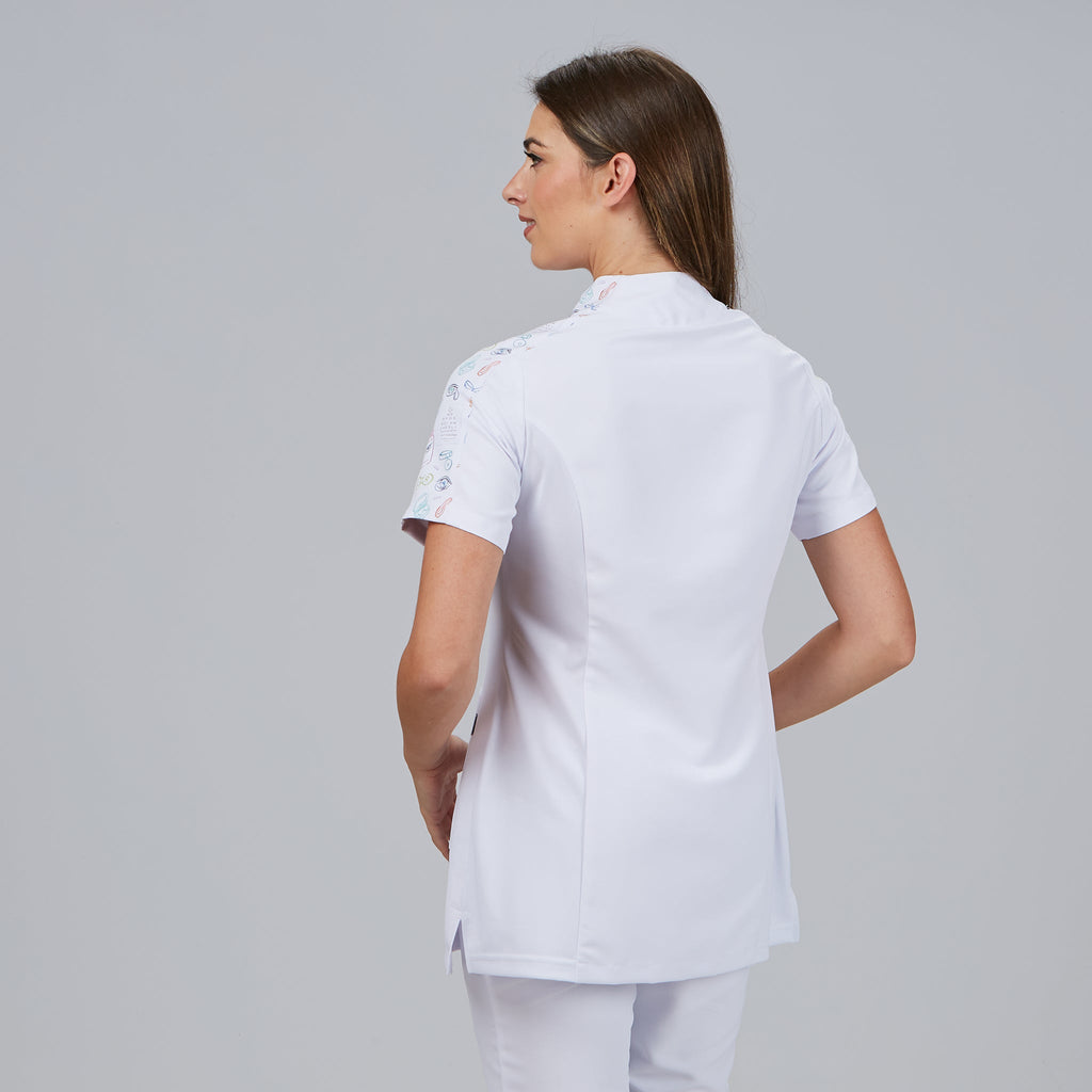 BLUSA MUJER CUELLO CHIMENEA M/C DUNIA